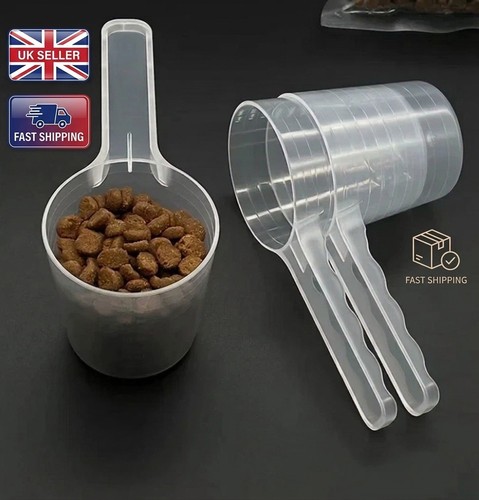 Transparent pet food measuring - transparent,