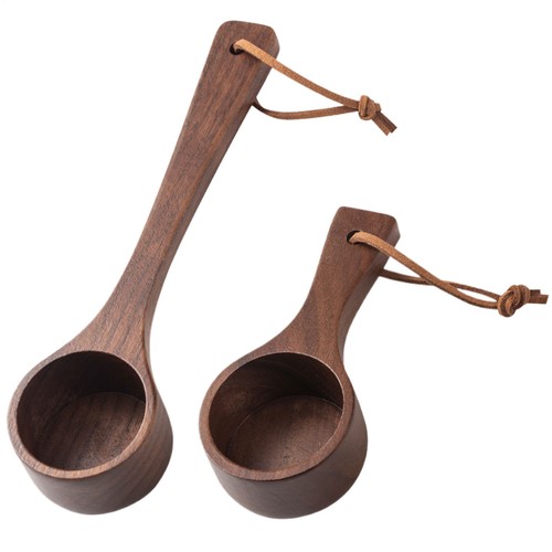 Wood measuring scoop black - measuring,