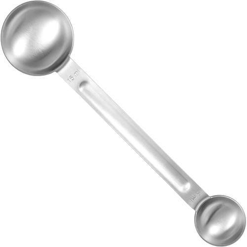 Stainless steel coffee scoop - steel,