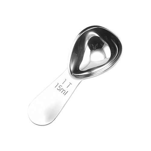 Stainless steel coffee scoop - steel,