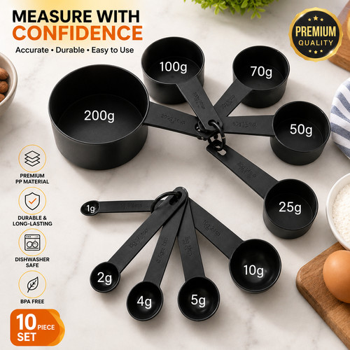 Pcs measuring spoons cups - 5/10,