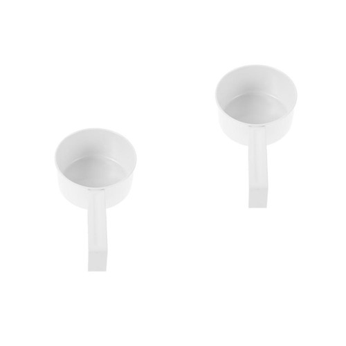 Ergonomic white iron scoop - iron,