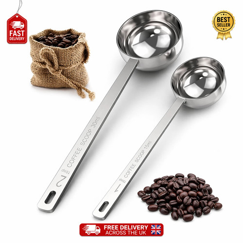 Stainless steel coffee scoop - steel,