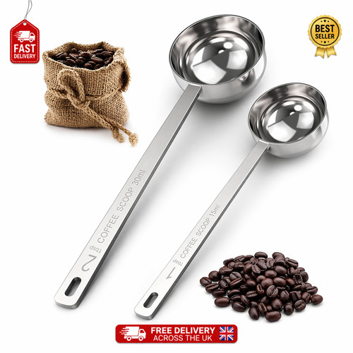 Stainless steel coffee scoop - stainless,